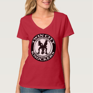 Camiseta T de futebol das mulheres