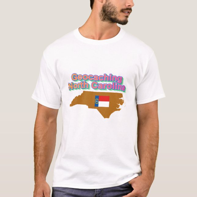 Camiseta T de Geocaching North Carolina (Frente)