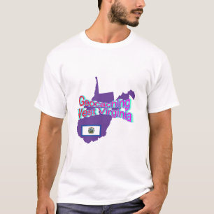 Camiseta T de Geocaching West Virginia