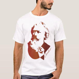 Camiseta T de Johannes Brahms do compositor da música