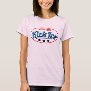 Camiseta T de Kickice das mães do hóquei com nome & núme