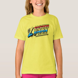 CAMISETA T DE LIÇÕES APRENDIDAS PARA MENINAS/MENIN