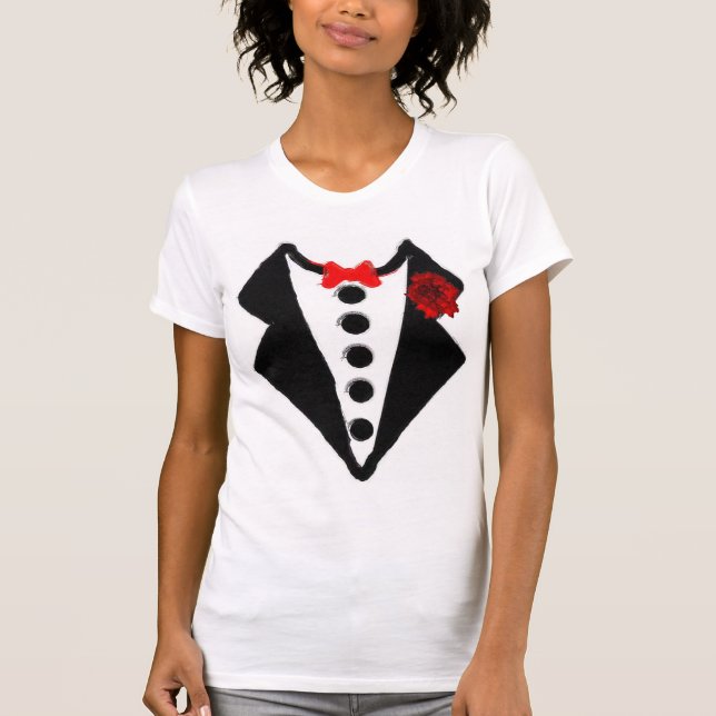 Camiseta T de LoveBlush do smoking (Frente)