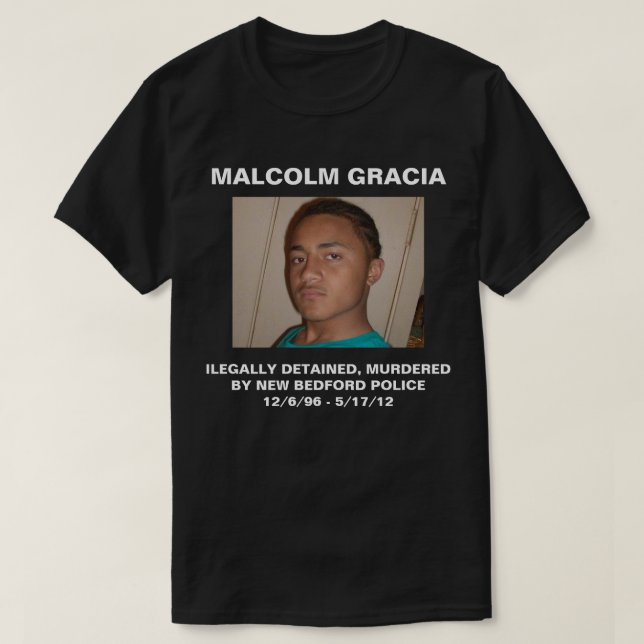 Camiseta T de Malcolm Gracia (Frente do Design)