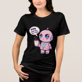 Camiseta-T de mulheres-robôs lindas - Fúria adoráv