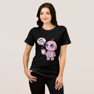 Camiseta-T de mulheres-robôs lindas - Fúria adoráv