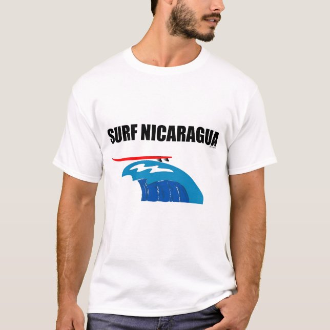 CAMISETA T DE NICARÁGUA DO SURF (Frente)