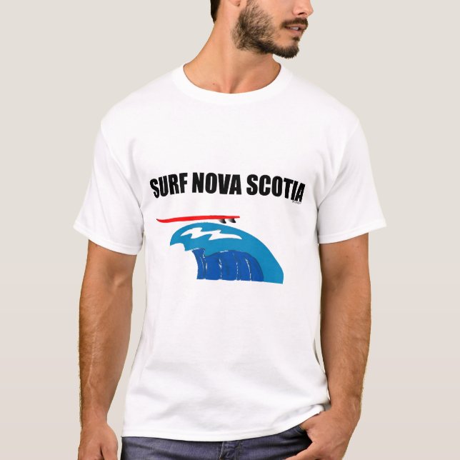 CAMISETA T DE NOVA ESCÓCIA DO SURF (Frente)
