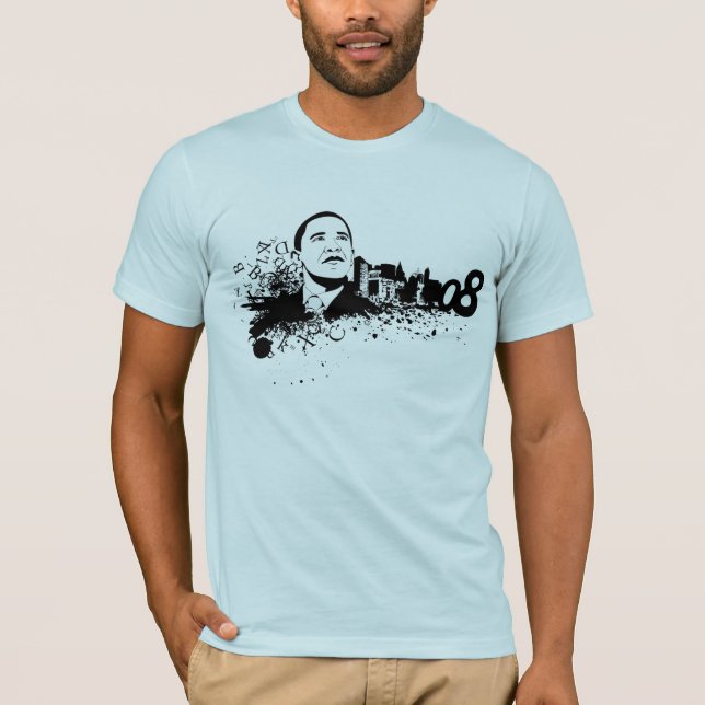 Camiseta T de Obama 08 (Frente)