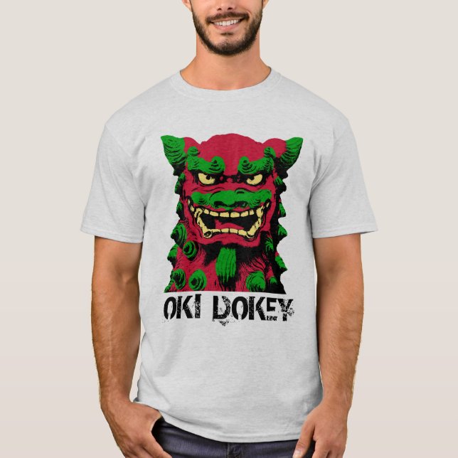 Camiseta T de Oki Dokey Shisa (Frente)