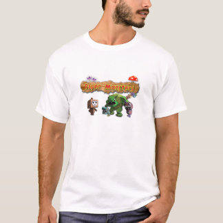 Camiseta T de papel dos monstro