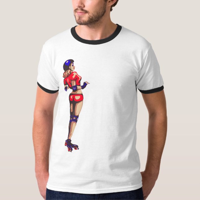 Camiseta T de Rollergirl (Frente)