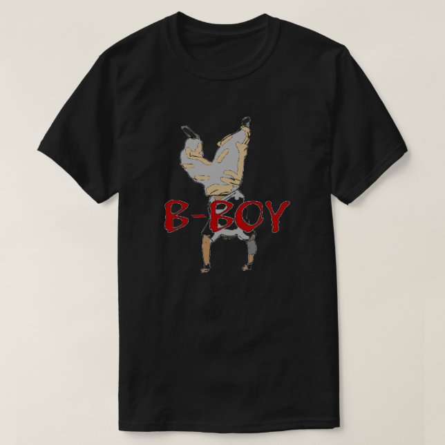 Camiseta T de ruptura do boy (Frente do Design)