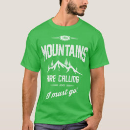 Camiseta T de RVing - as montanhas estão chamando