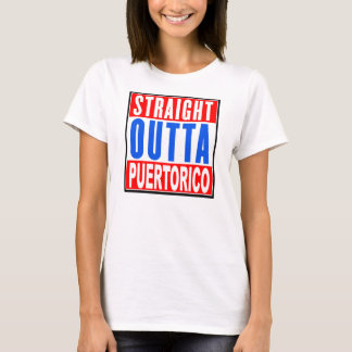 CAMISETA T DE S DAS MULHERES DO HETERO OUTTA PUERTO RICO '