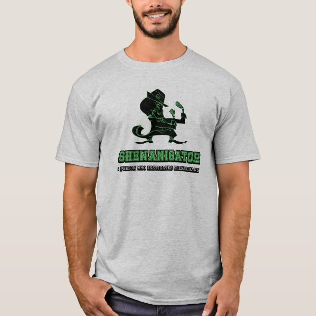 Camiseta T de Shenanigator do dia de St Patrick (Frente)