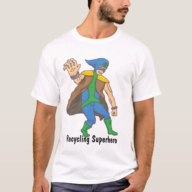 Camiseta T de Superero do reciclagem de Blake (Frente)