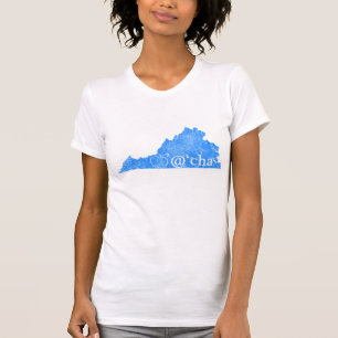 Camiseta T de Virgínia do Appalachia das mulheres