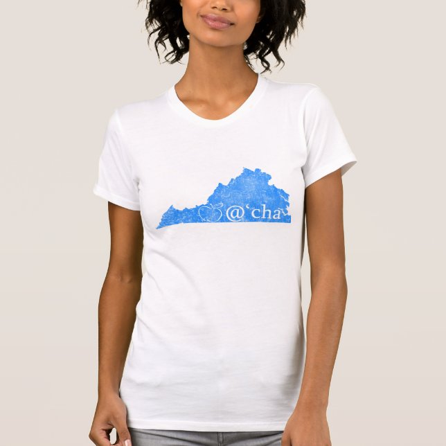 Camiseta T de Virgínia do Appalachia das mulheres (Frente)