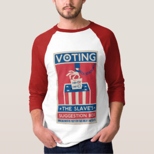 Camiseta T de votação