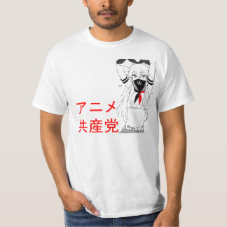 Camiseta T de Waifu do partido comunista/anarquista do