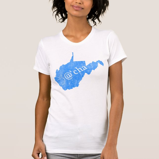 Camiseta T de West Virginia do Appalachia das mulheres (Frente)
