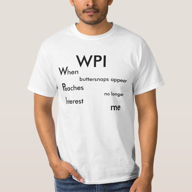 Camiseta T de WPI (Frente)