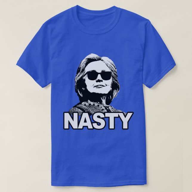 Camiseta T "desagradável" de Hillary Clinton (Frente do Design)