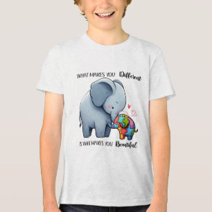 Camiseta-T - Design de elefante de consciência sob