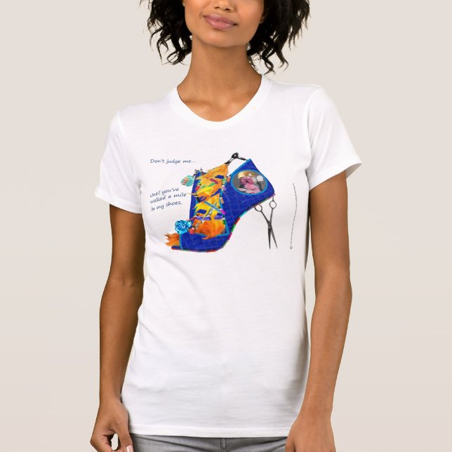 Camiseta T destruído cabeleireiro (Frente)