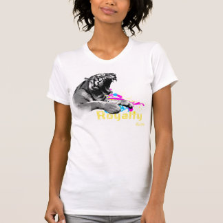 Camiseta T destruído senhoras do tigre dos direitos