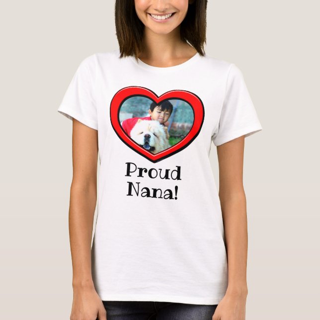 Camiseta T- Dia de as mães Personalizado de Fotografia Nana (Frente)