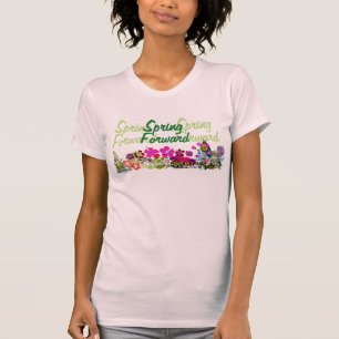 Camiseta T dianteiro das senhoras do primavera