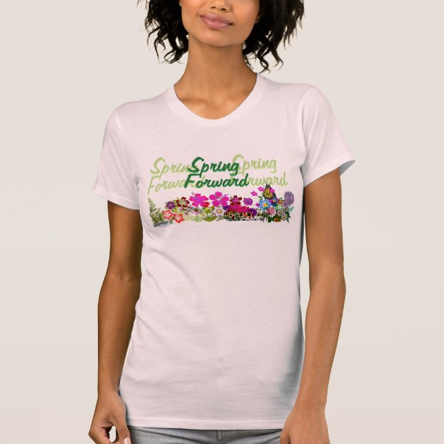 Camiseta T dianteiro das senhoras do primavera (Frente)