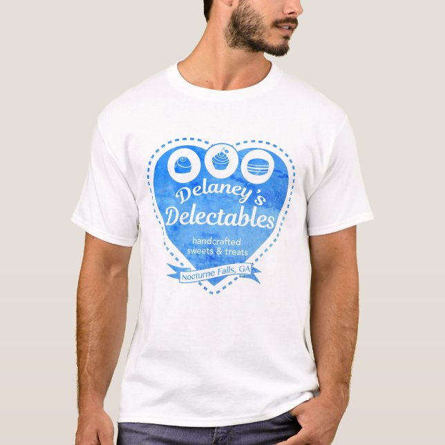 Camiseta T diário do Delectables de Delaney (Frente)