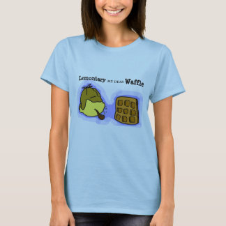 Camiseta T divertido dos limões e dos Waffles