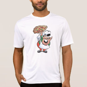 Camiseta T do Active dos homens do padeiro da pizza