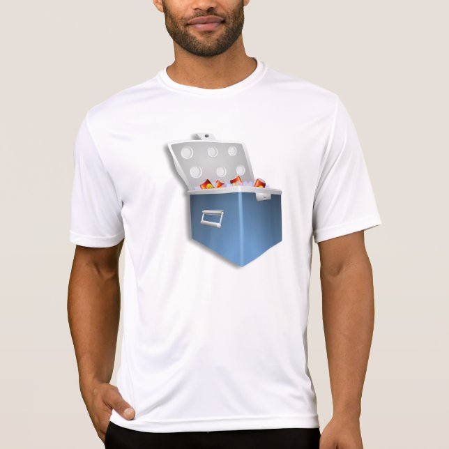 Camiseta T do Active dos homens do refrigerador do gelo (Frente)