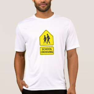 Camiseta T do Active dos homens do sinal do cruzamento de