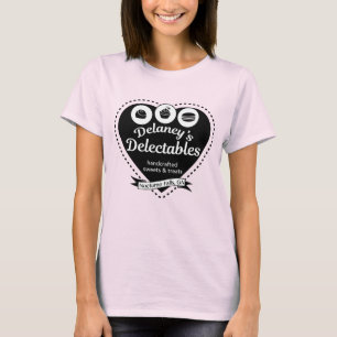Camiseta T do algodão doce do Delectables de Delaney