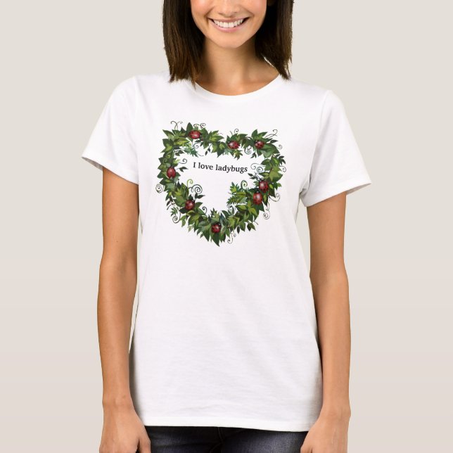Camiseta T do amor do joaninha (Frente)