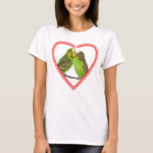 Camiseta T do amor e dos beijos (para cores claras)