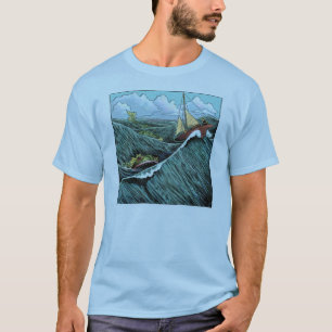 Camiseta T do animal do mar
