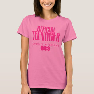 Camiseta T do ANIVERSÁRIO do ADOLESCENTE oficial 13o