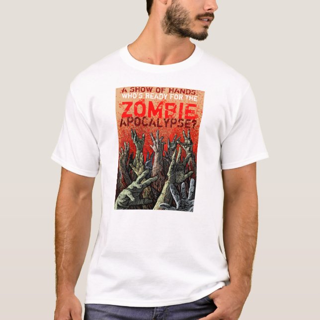 Camiseta T do apocalipse do zombi (Frente)
