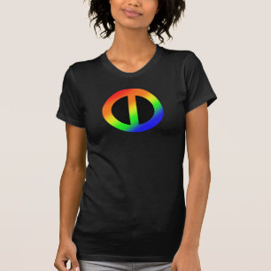 Camiseta T do arco-íris da igualdade