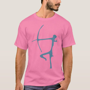 Camiseta T do arqueiro de turquesa