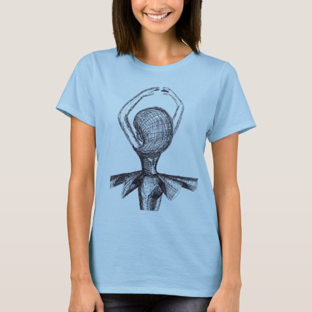 Camiseta T do balé de Cadouxdle do Twirl (Frente)