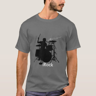 Camiseta T do baterista do iRock