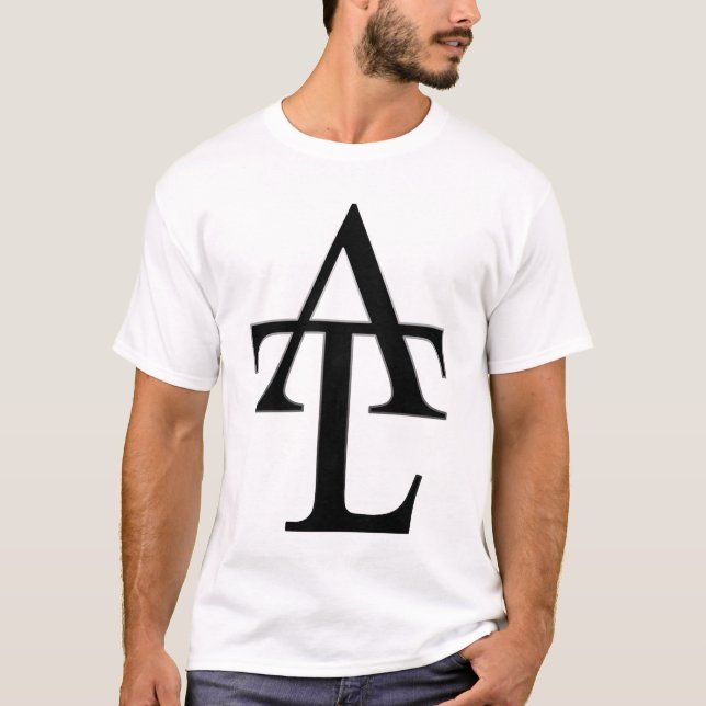Camiseta T do branco de ATL (Frente)